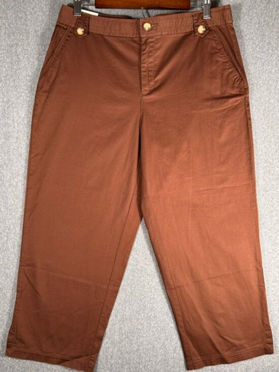 White Stag Pants - White Stag Womens  Brown Lightweight Stretch Capri Pants. Size 10 New w/ Tags
